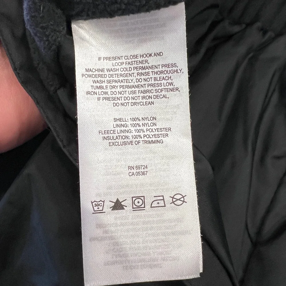 Columbia Kids Black Outgrown Insulated Snow Bibs Ski Overalls Size Large